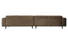 378656-12 | Statement xl 4-zits bank 372 cm - fluweel taupe | BePureHome