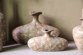 735397 | Coldin vase oval S - taupe | PTMD 