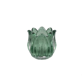 725673 | Bloomy tulip flower tealight - green | PTMD