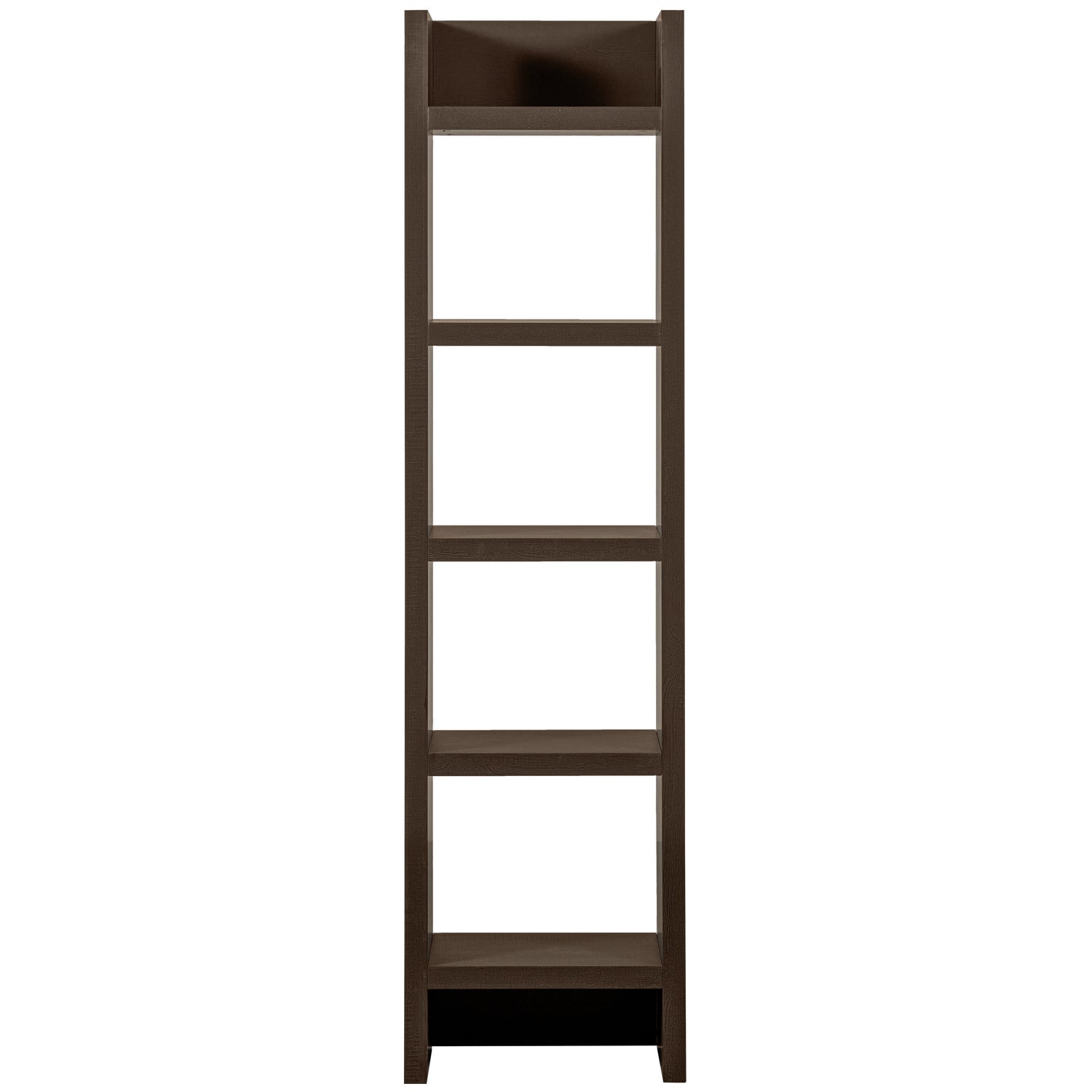 377431-D | Timo open kast - mdf donkerbruin 195x50x40 cm | WOOOD