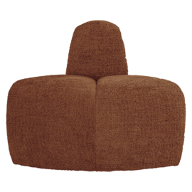 377901- WR | Mojo eetbank hoek rond rugleuning - wollig roestbruin | WOOOD