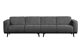 378657-MO | Statement 4-zits bank 280 cm - structure velvet mountain | BePureHome