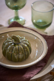 92337-29 | Pumpkin standing - olive green | Ib Laursen - Binnenkort verwacht!