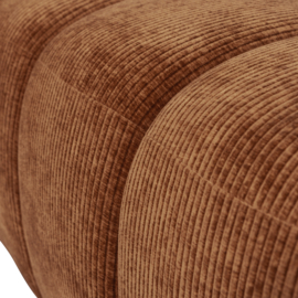 377461-R | Mojo eetbank 164cm - ribstof roestbruin | WOOOD