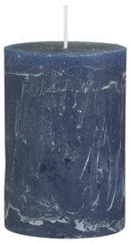 78023-09 | Rustic candle - cornflower blue Ø:6.8 H:10 | Ib Laursen