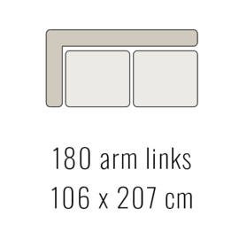 180 arm links - Tori 106x207 cm | Sevn
