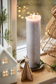 5714-17 | Candle tray w/edge Ø10,8 - antique brass | Ib Laursen