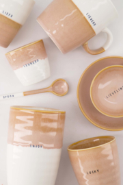 Espressomok leukerd - roze/wit | Zusss