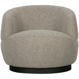 800037-N | Woolly draaifauteuil - bouclé naturel gemêleerd | BePureHome