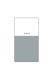 Servetten geniet 11x20cm - wit/grijsblauw | Zusss