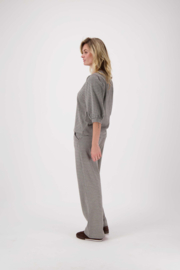 Geruite lange broek - kit/middenbruin | Zusss