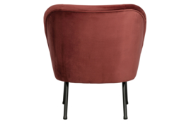 800748-C | Vogue fauteuil - fluweel chestnut | BePureHome