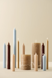 78023-67 | Rustic candle - honey Ø:6.8 H:10 | Ib Laursen 