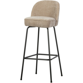 800293-SA| Vogue barstoel 80cm - 3D Chenille sand | BePureHome