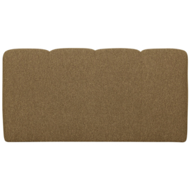 377462-GM | Mojo eetbank met rugleuning 164cm - bouclé geel/bruin melange | WOOOD