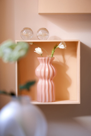 7621495 | Ornament Ø8x8 cm FLOWER - glas crème | Light & Living