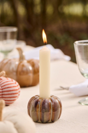92283-14 | Candle holder pumpkin - brown | Ib Laursen