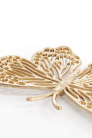 7479198 | Ornament 26x16x3 cm BUTTERFLY - glanzend goud | Light & Living 