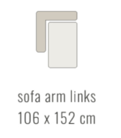 Sofa arm links - Tessa 106x152 cm | Sevn