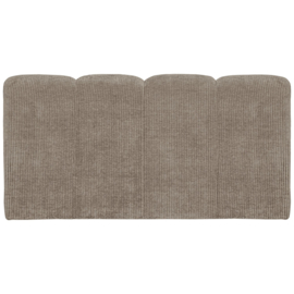 377462-D | Mojo eetbank met rugleuning 164cm - ribstof donkerzand | WOOOD