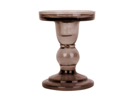 PT3732BR | Candleholder Glass Art medium - Chocolate brown | Present Time