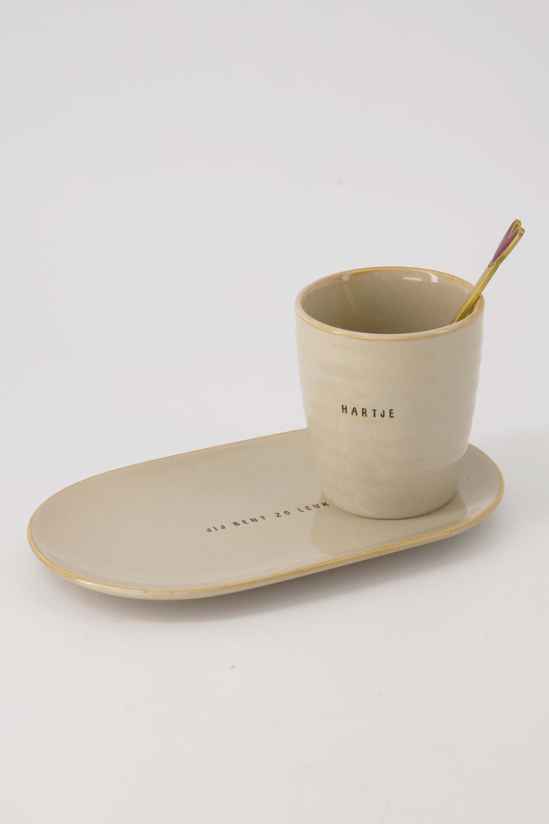 Serveerschaal jij bent zo leuk - zand | Zusss