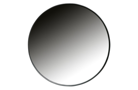 373906-Z | Doutzen spiegel metaal - zwart Ø50cm | WOOOD