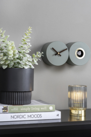 KA5789GR | Wall clock Duo Cuckoo - Jungle green | Karlsson by Present Time