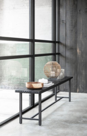 BT 438193 | Timeless Black eetkamerbank Beam - 190 cm | DTP Home