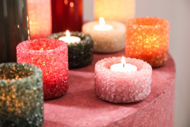 731613 | Marsella crystal tealight L - dark pink | PTMD