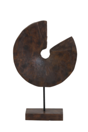 6983264 | Ornament op voet 30,5x8,5x47,5 cm ODION hout bruin | Light & Living