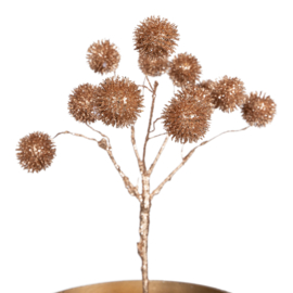 705535 | Twig Plant glitter pompon - copper | PTMD 