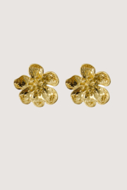 Oorsteker bloem klein - goud | Zusss 