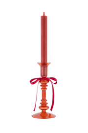 Kandelaar glas strik M - rood | Zusss - Binnenkort verwacht!