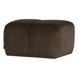 378450-VB | Mojo poef - velvet bruin | WOOOD