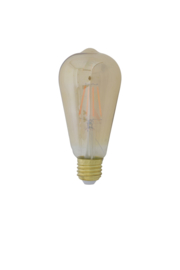 9900416 | LED hoekig Ø6,5x14,5 cm LIGHT 4W amber E27 dimbaar | Light & Living