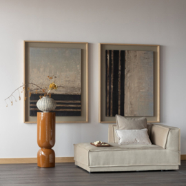 377817-H | Toval plantenstandaard/pot hoog - metaal hoogglans honinggeel | WOOOD