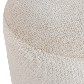 377830-E | Islen poef met draaivoet - bouclé beige | WOOOD