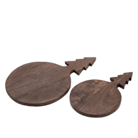 736324 | Jazzi choppingboard tree handle S - dark brown | PTMD - Begin november verwacht!