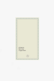 Servetten always better together 11x20cm - wit | Zusss
