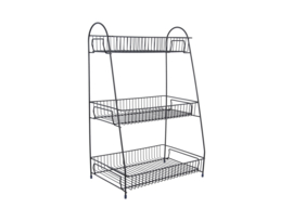 PT3845BK | Kitchen rack Tidy large - matt black | Present Time 