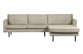 800902-WH | Rodeo chaise longue rechts - structure velvet wheatfield | BePureHome