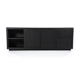 95722 | Dressoir Helsinki 200 cm - zwart | Eleonora