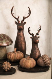 734735 | Yunis pumpkin shaped statue S - rust | PTMD