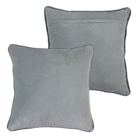 377779-B | Lira kussens (set van 4) - blauw/oranje | WOOOD