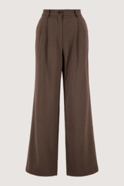 Nette broek met glittersteentje - taupe | Zusss