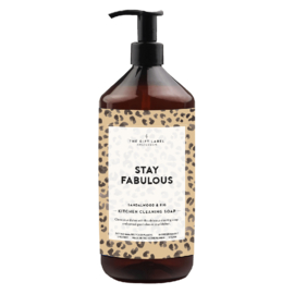 1013301 | Afwasmiddel 1000ml - Stay fabulous | The Gift Label