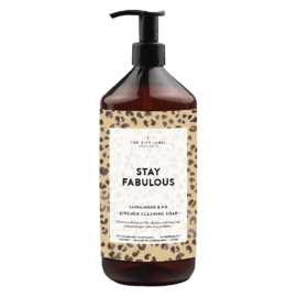 1013301 | Afwasmiddel 1000ml - Stay fabulous | The Gift Label 