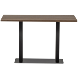 377346 | Bistro dubbele vierkante buisvoet - metaal matzwart 72x80x40cm | WOOOD