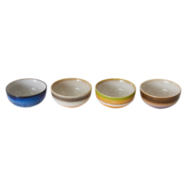 ACE7262 | 70s ceramics: XS bowls, sierra (set of 4) | HKliving  - Binnenkort weer verwacht!